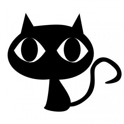 Black Cat Head Logo - Black cat Vector clip art - Free vector for free download - Clip Art ...