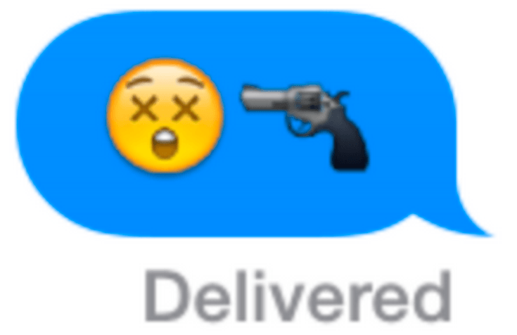 Shoot Emoji Logo - Total Sorority Move | An Emoji Held At Gunpoint Is A Legitimate ...