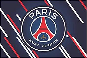 Paris Saint Germain Logo - PSG- Nouveaute Drapeau Paris Saint Germain Saison 2018 2019 Logo