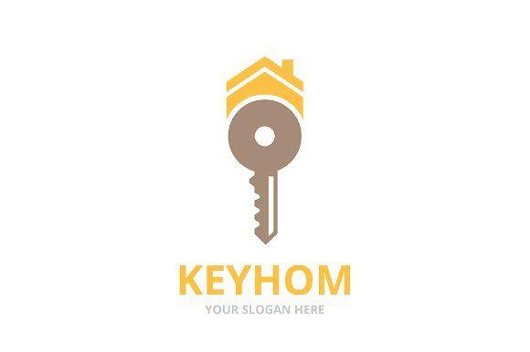 Key Real Estate Logo - Vector key and real estate logo ~ Logo Templates ~ Creative Market