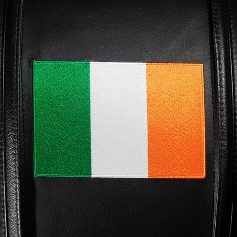Irish Flag Logo - Silver Sofa with Irish Flag Logo Panel