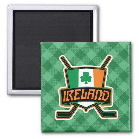 Irish Flag Logo - Irish Ice Hockey Flag Logo Magnet | Zazzle.co.uk