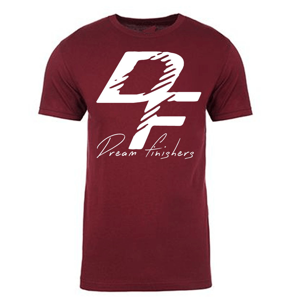 Maroon and White Logo - Dream Finishers Maroon shirt with white DF logo