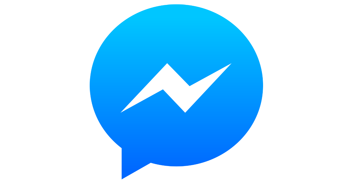 Light Blue Logo - Facebook Messenger light blue logo Icon and PNG