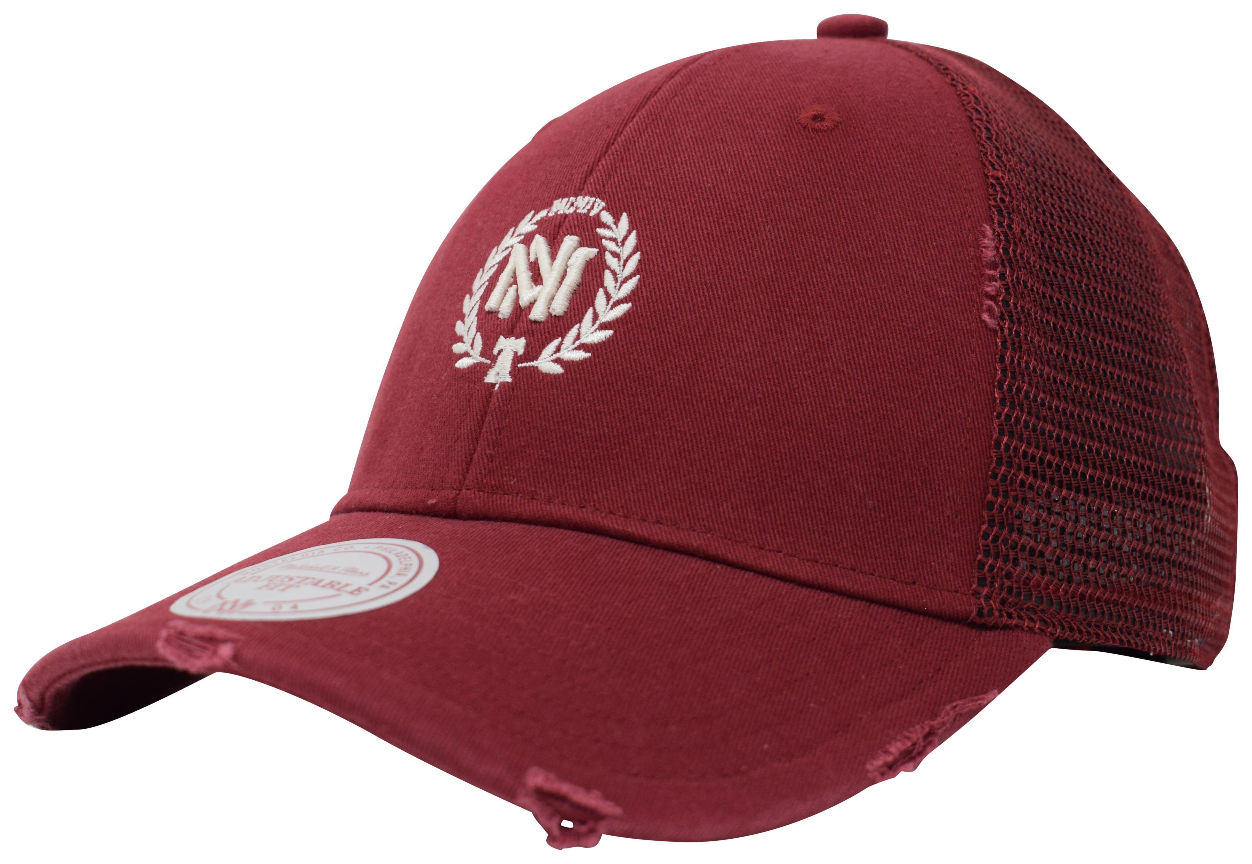 Maroon and White Logo - Mitchell & Ness. Mitchell and Ness Burgundy The Distressed Off