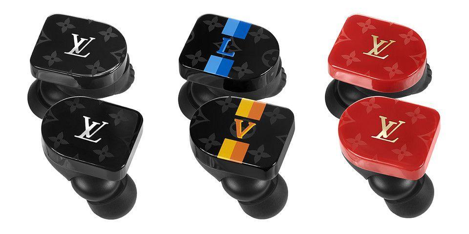 Louis Vuitton Blue Logo - A Louis Vuitton logo on these earbuds will cost you $700