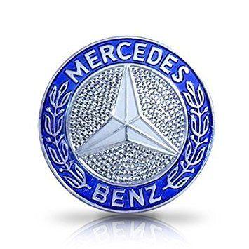 Blue Mercedes Logo - Amazon.com: Mercedes Benz Genuine Vehicle Hood Star Emblem Badge ...