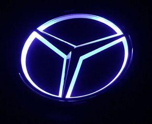Blue Mercedes Logo - Blue UNIVERSALReplica LED Illuminated Star Emblem For Mercedes Benz ...