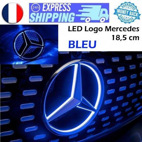 Blue Mercedes Logo - Logo LED BLEU de Calandre Mercedes et AMG and Cars
