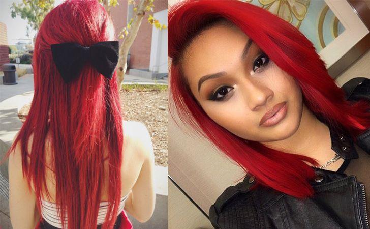 Long Hair with Red Lady Logo - Stunning New Red Hairstyles & Haircut Ideas for 2019