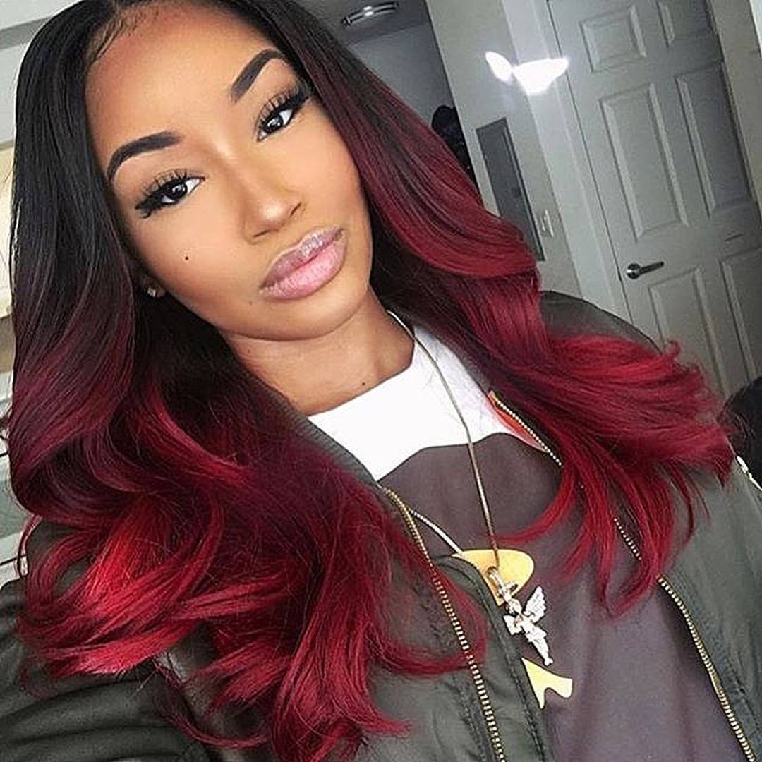 Long Hair with Red Lady Logo - Stunning New Red Hairstyles & Haircut Ideas for 2019