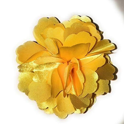 Yellow Flower Looking Company Logo - Amazon.com: A Girl Company Yellow Satin Flower Hair Clip/Brooch ...