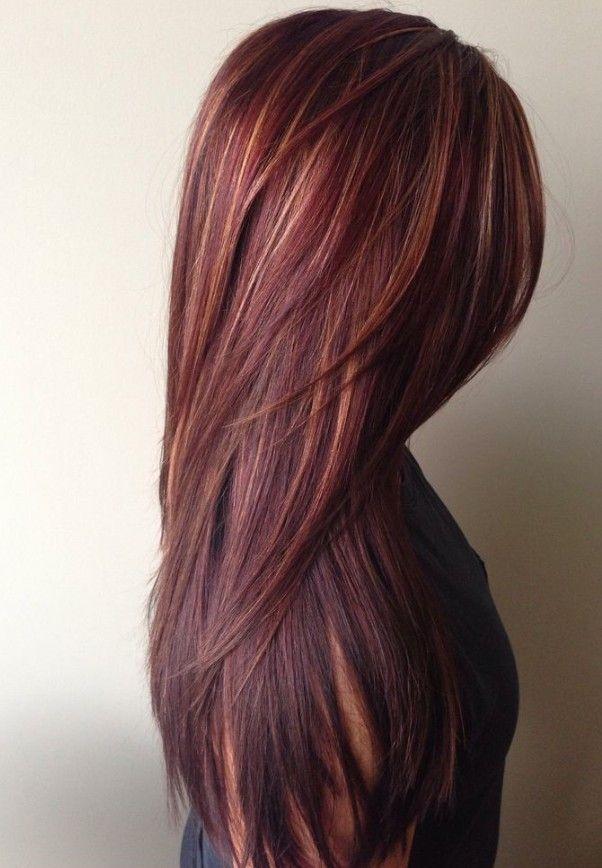 Long Hair with Red Lady Logo - 40 Latest Hottest Hair Colour Ideas for Women - Hair Color Trends ...