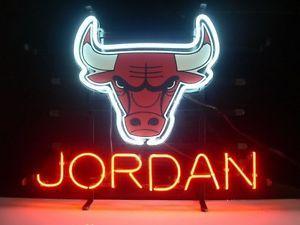 Neon Jordan Logo - New Chicago Bulls Jordan Logo Neon Sign 17x14