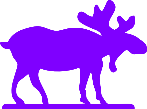 Purple Moose Logo - Purple Moose Clipart