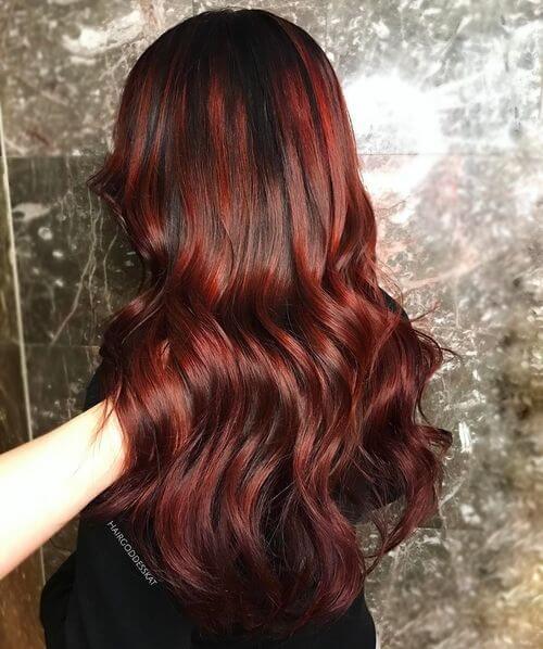 Long Hair with Red Lady Logo - Smoking Red Hair Color Ideas Anyone Can Rock