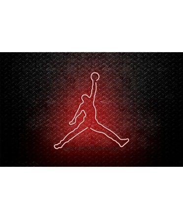 Neon Jordan Logo - NBA Michael Jordan Jumpman Logo Neon Sign | Neon Signs | Neon Signs ...