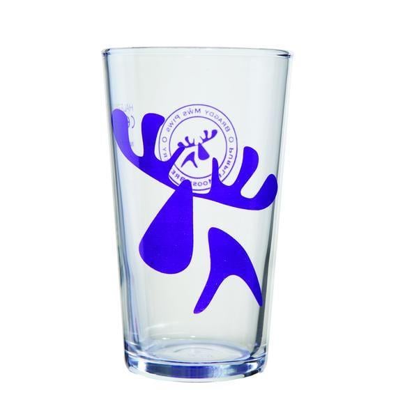 Purple Moose Logo - Purple Moose Logo Pint Glass. Purple Moose Brewery Ltd