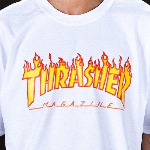 Thrasher Flame Logo - Wave Games — Thrasher Flame Logo Tee