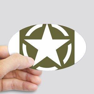 Star in Oval Logo - Army Star Oval Stickers - CafePress