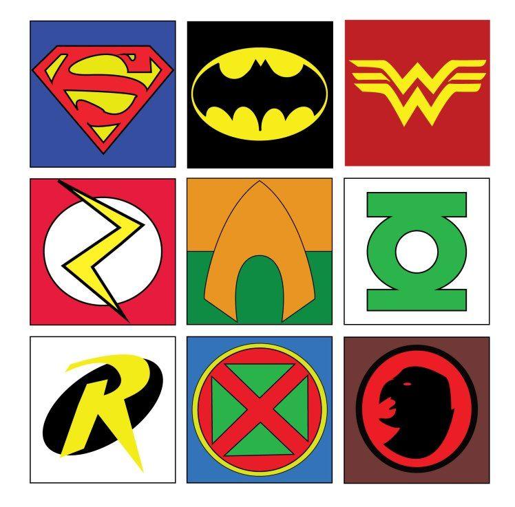 DC Character Logo - Superhero Logo Designs on Illustrator – That Movie Nerd
