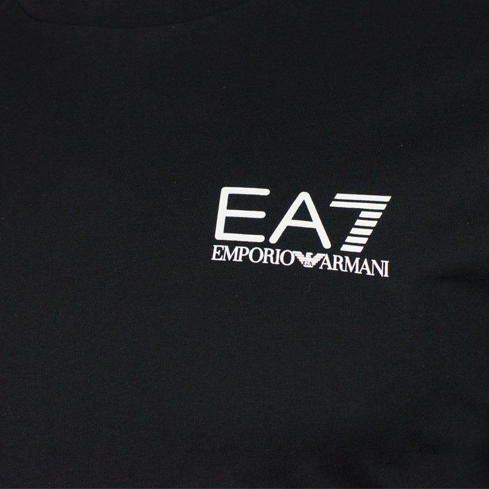 Core Logo - Ea7|Ea7 Core Logo T-Shirt in Black|Chameleon Menswear