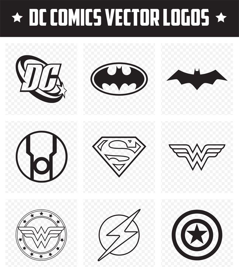 DC Comics Superhero Logo - Free DC Comics Vector Logo Icons | Psdblast