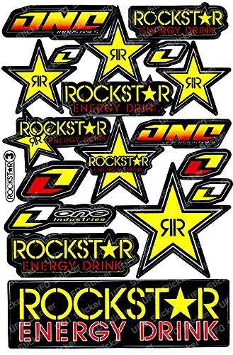 Energy Drink Logo - Rockstar Energy Drink Motorcross Race Logo Racing F1