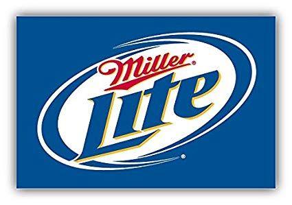 Miller Lite Logo - Miller Lite Logo Car Bumper Sticker Decal 14 X 9.5