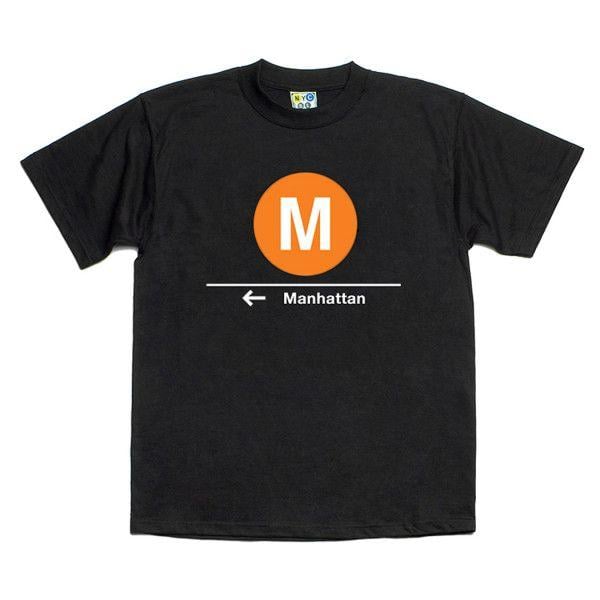 M Train MTA Logo - Subway T-Shirt M Train (Manhattan) - Adult Tees - Apparel