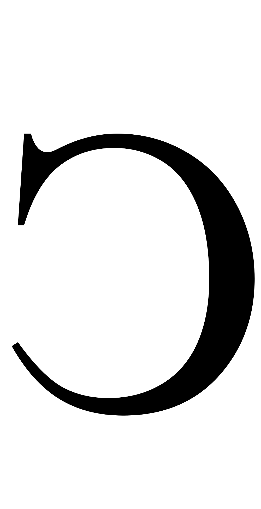 C Backwards C Logo - Roman numeral reversed C.svg