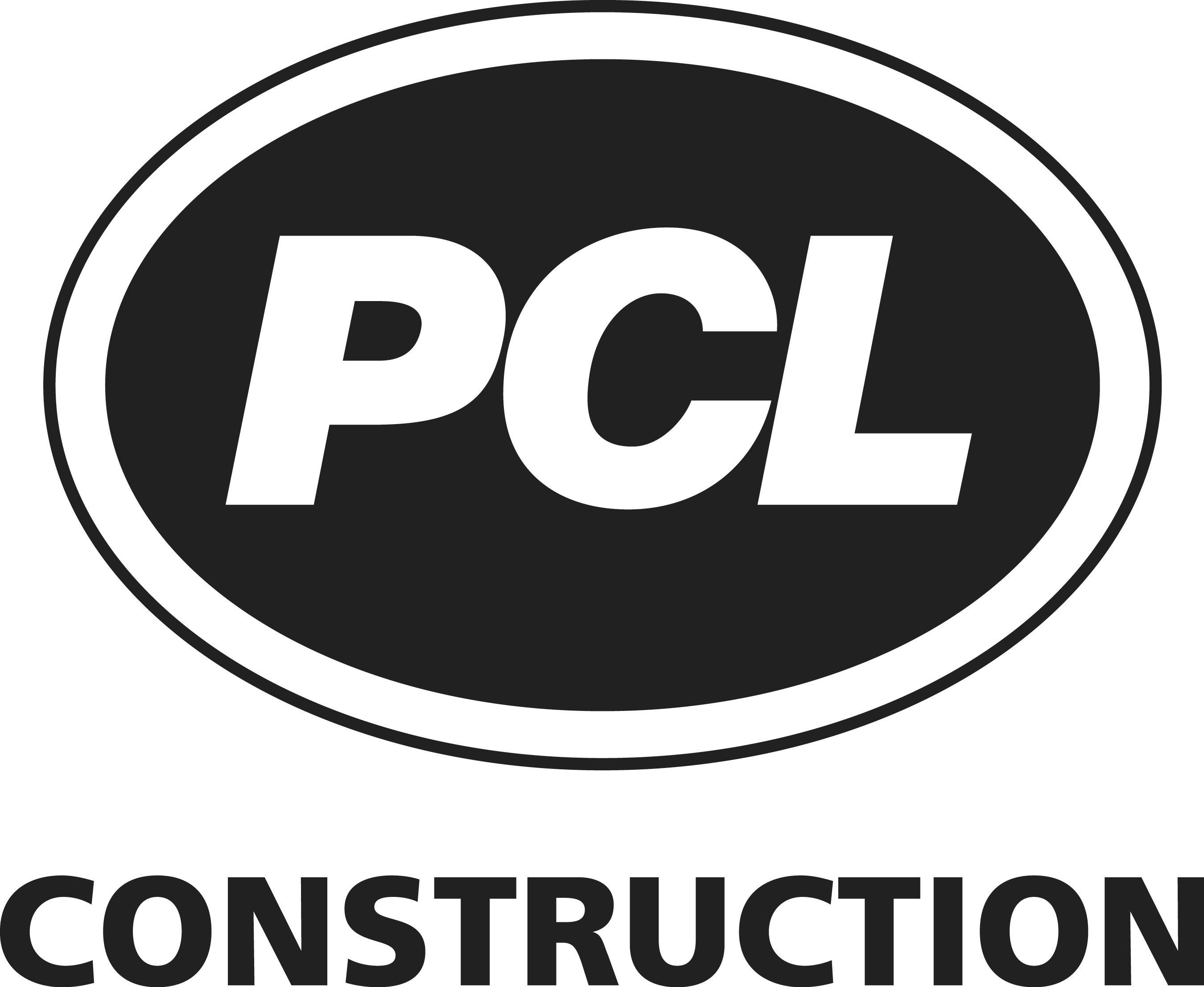 Black and White Construction Logo - PCL