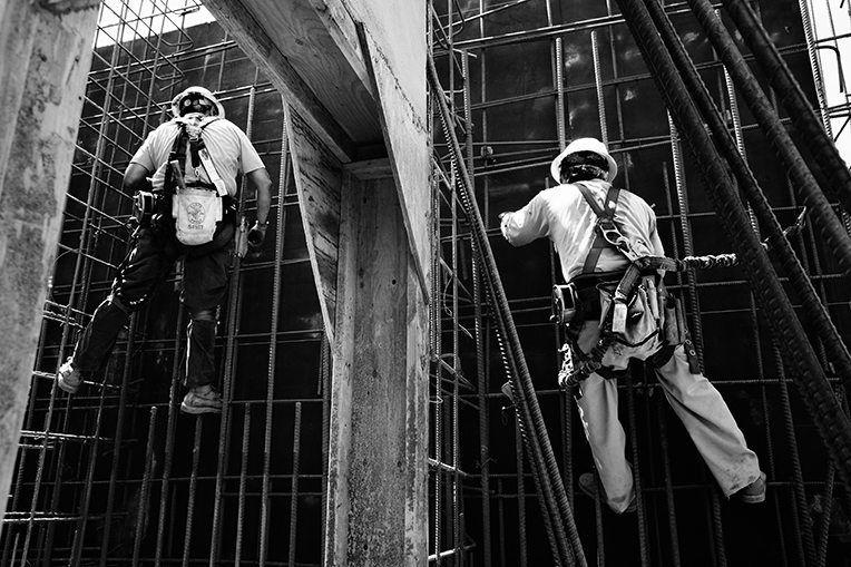 Black and White Construction Logo - Safety