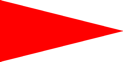 Red Triangle Flag Logo - Weather Flags - USA