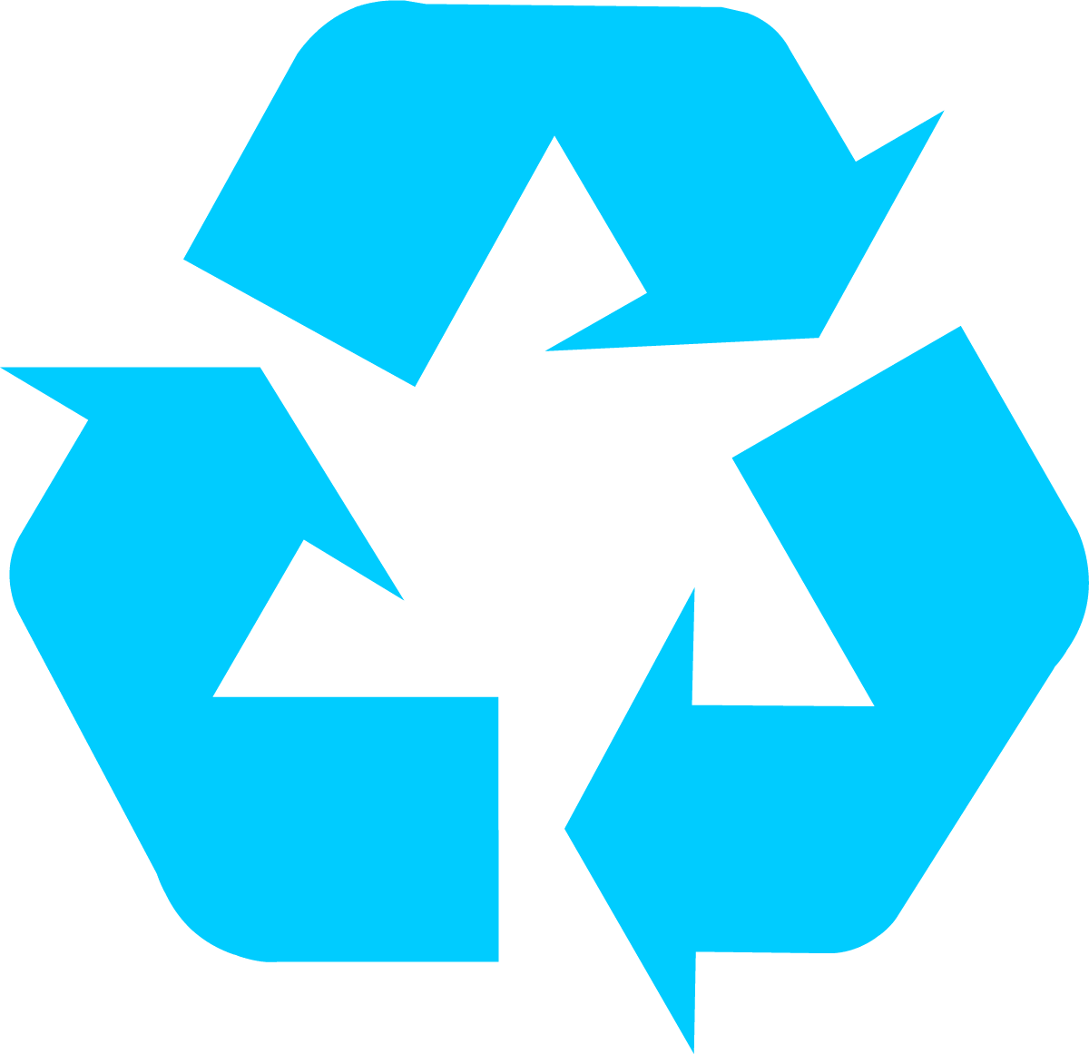 Teal Colored Logo - Recycling Symbol - Download the Original Recycle Logo