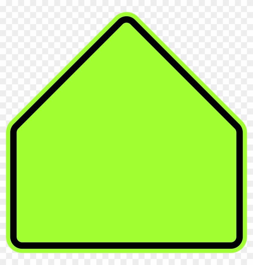 Yellow and Green Pentagon Logo - Pentagon Clipart House Yellow Green Signs