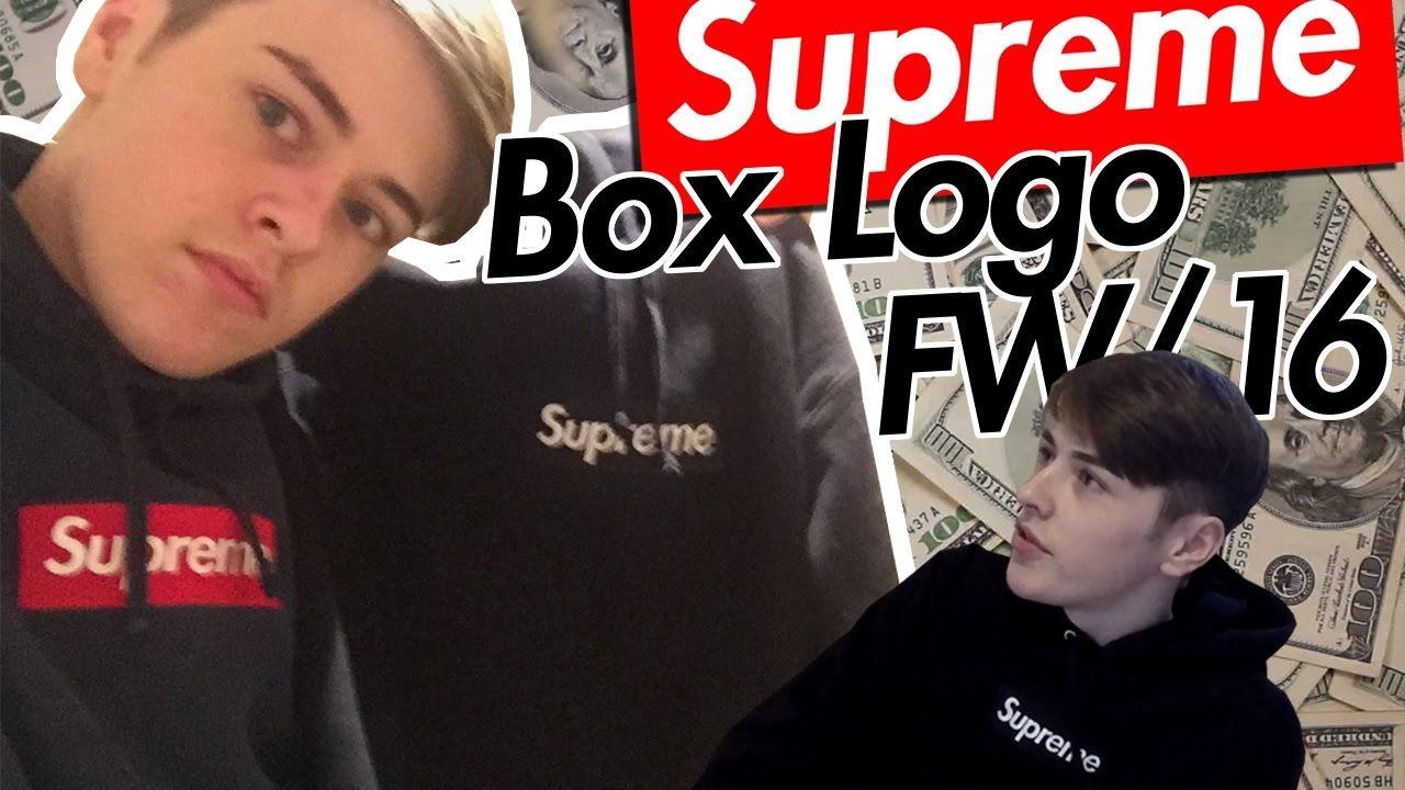 Fit Supreme Box Logo - SUPREME FW/16 BOX LOGO - UNBOXING , REVIEW , FITS - HOW TO COP - YouTube