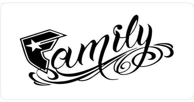 Famous Family Logo - Famous Family Photo License Plate Famous Family Photo License Plate ...