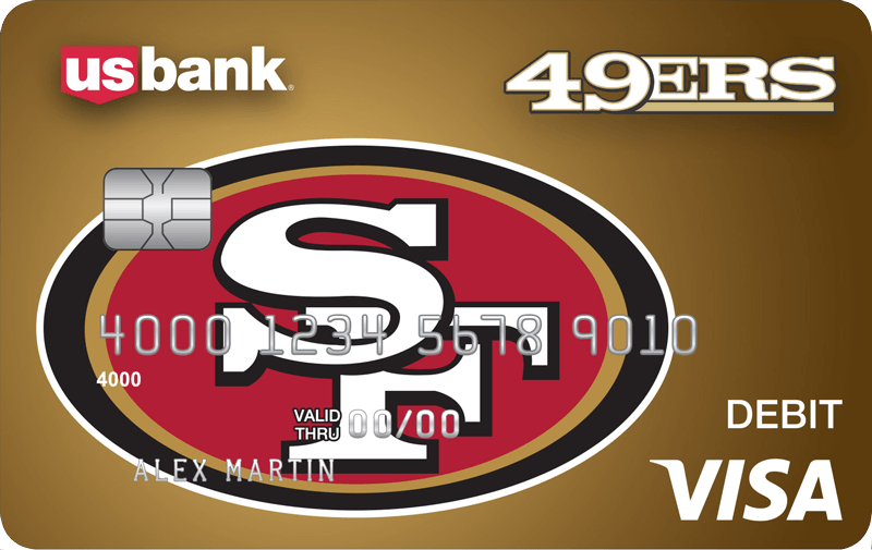 B of a Red and Gold Logo - U.S. Bank Visa® Debit Card | ATM and Debit Cards | U.S. Bank