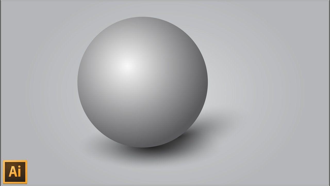 Circle Sphere Logo - Gradient Sphere in Illustrator - Illustrator tutorial | sphere in ...