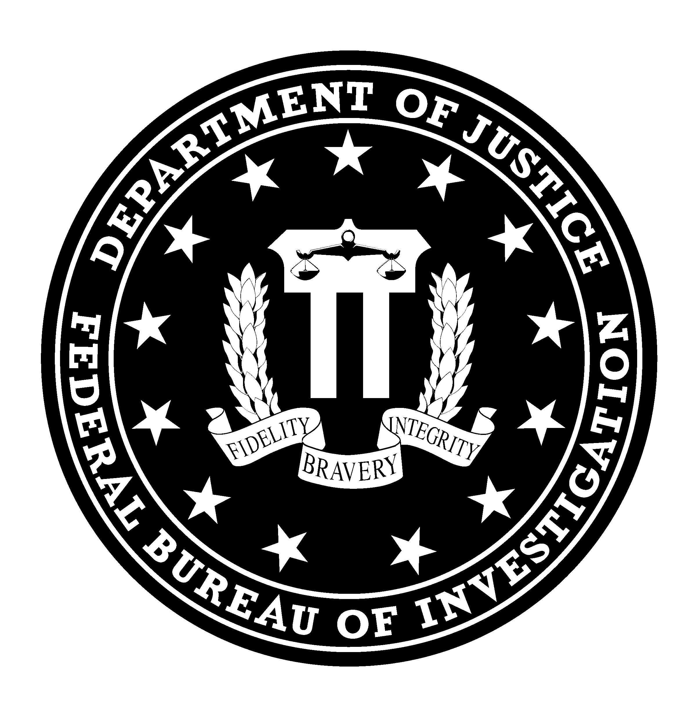Seal Black and White Logo - FBI Seal Logo PNG Transparent & SVG Vector