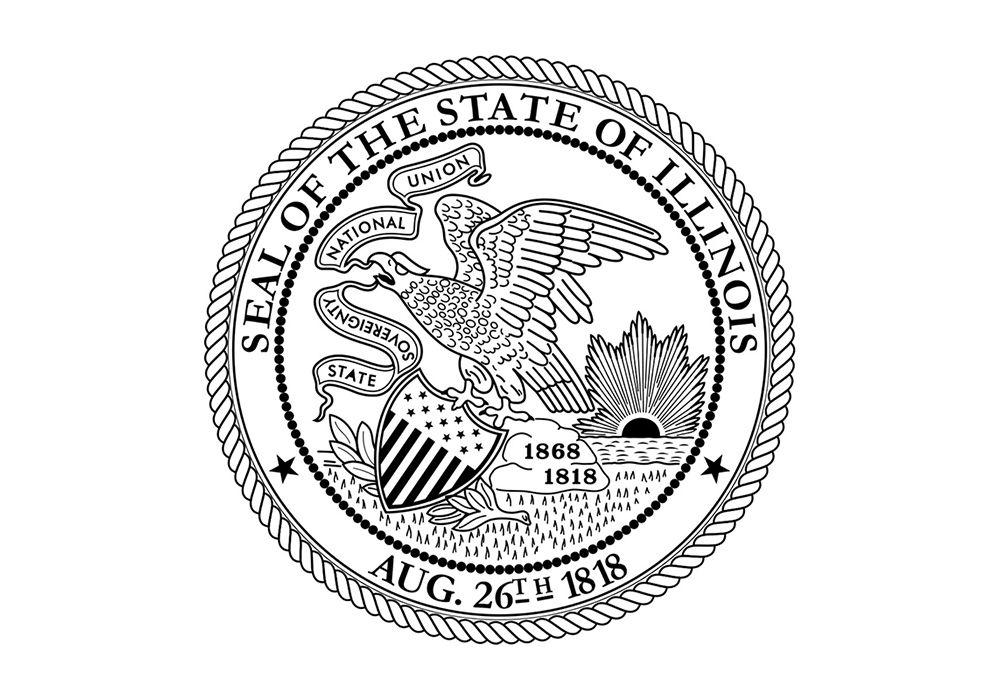 Seal Black and White Logo - Michael W. Frerichs State Treasurer: Logos
