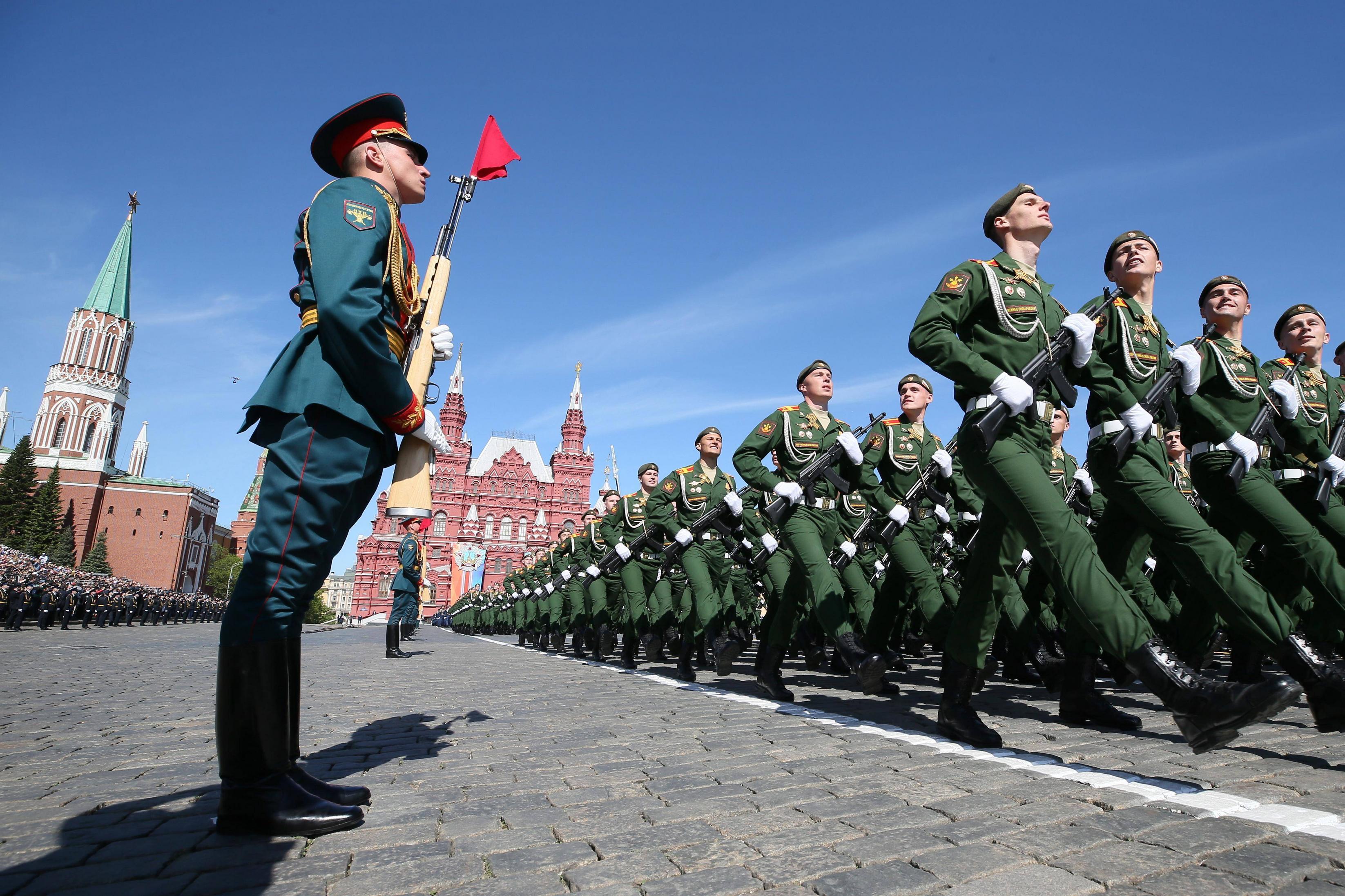 HH in Red Square Logo - May 9, 2018 Victory Day parade - Red Square - Jamestown