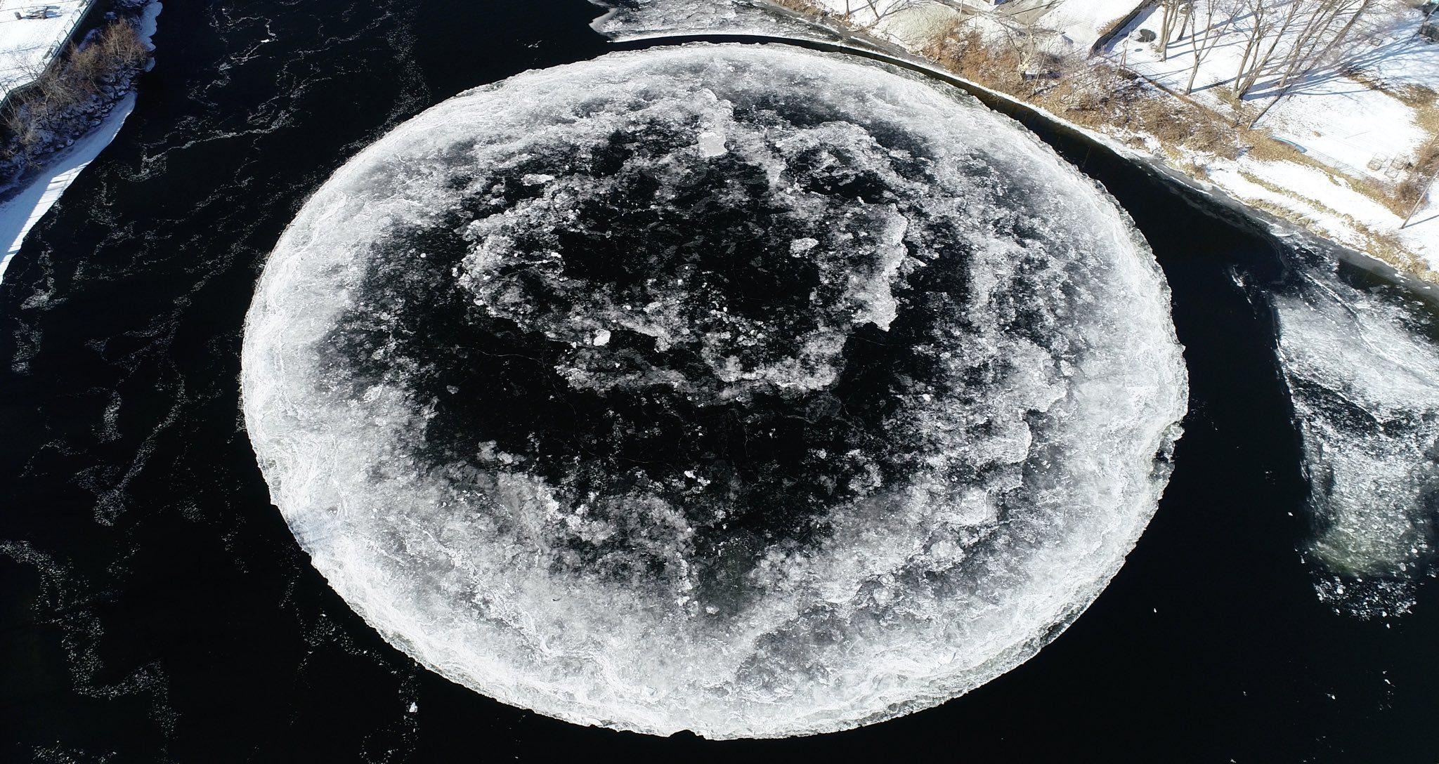 Circle Sphere Logo - The Science Behind That Bizarre 'Ice Circle' in Maine