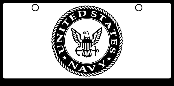 Seal Black and White Logo - US Navy Seal Black on White. Glowlogos LED license plates, tags