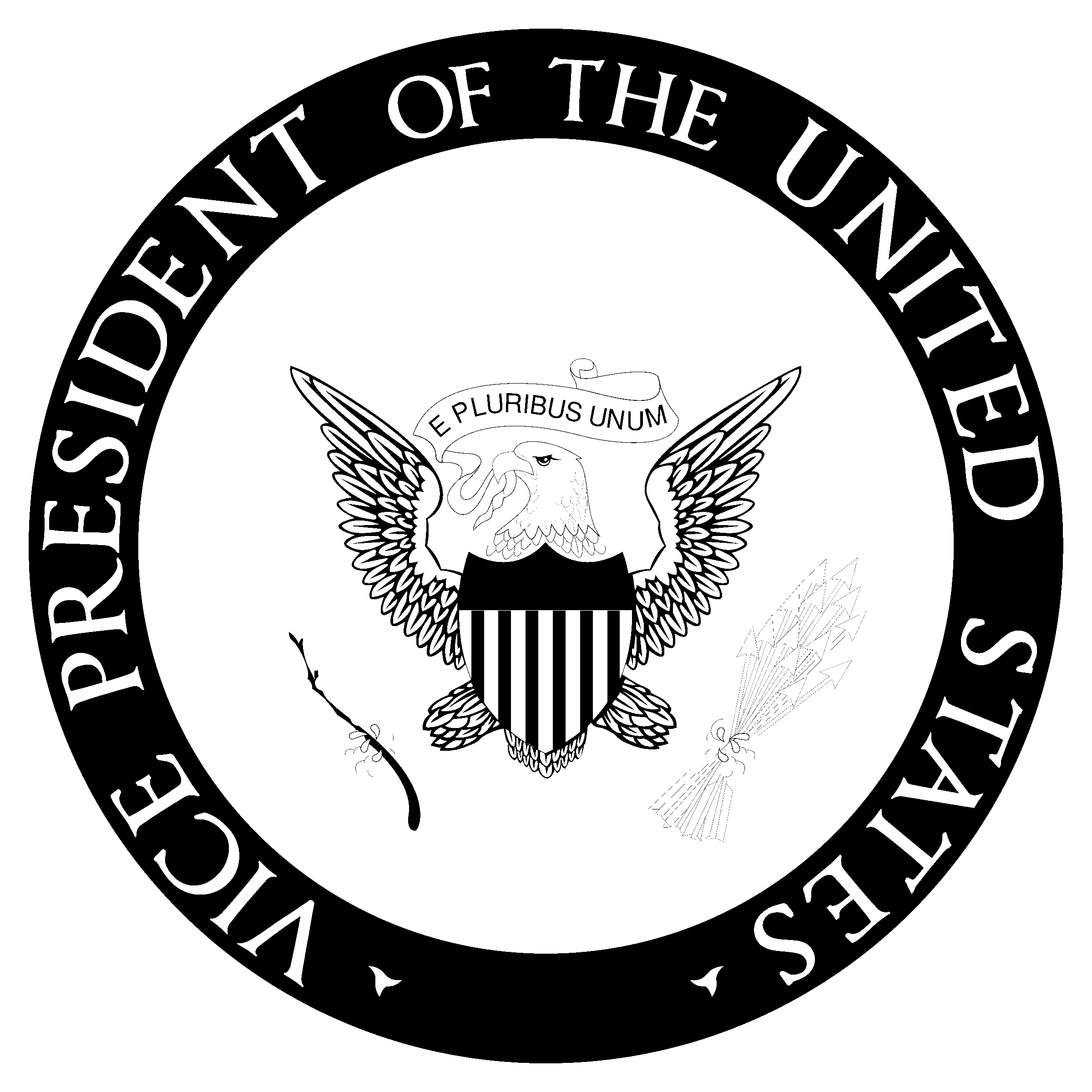 Seal Black and White Logo - US Vice President Seal Logo PNG Transparent & SVG Vector