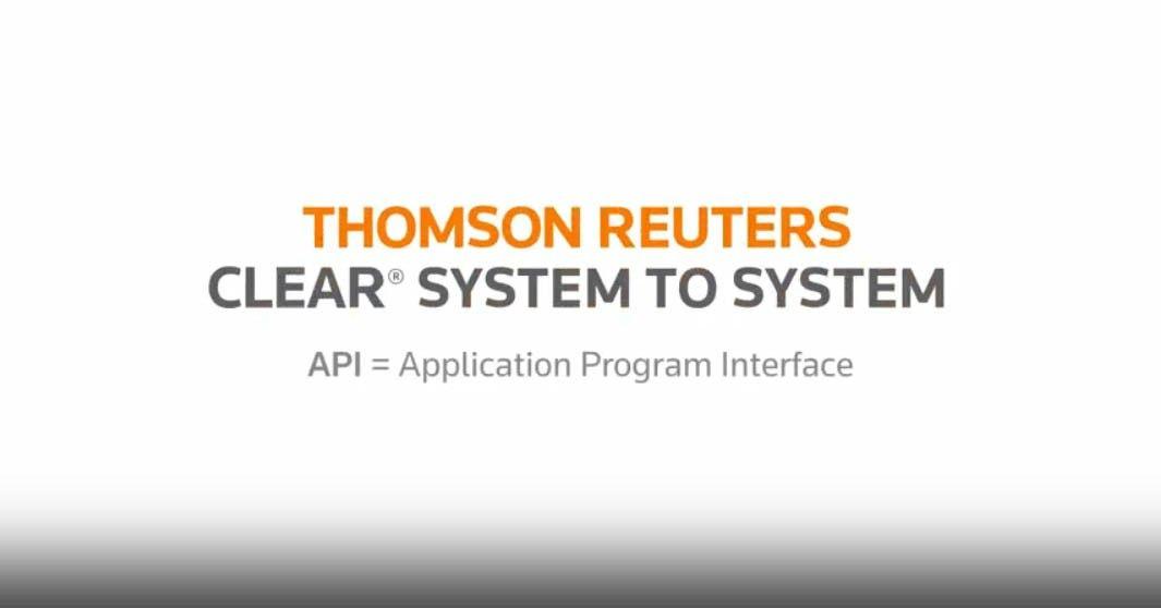 Reuters Clear Logo - Thomson Reuters CLEAR Integration | Thomson Reuters Legal