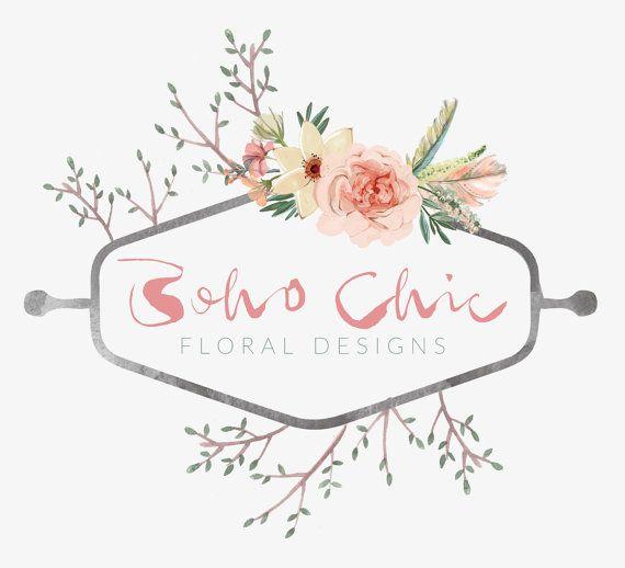 Boho Floral Logo - Floral Logos