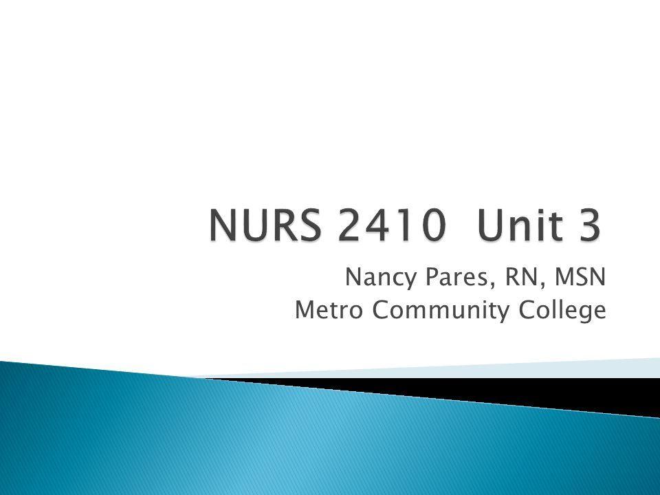 MSN Metro Logo - Nancy Pares, RN, MSN Metro Community College - ppt download