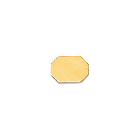 Octago Shaped Gold Auto Logo - GEMaffair's 14K Yellow Gold Octagon Shape Tie Tac